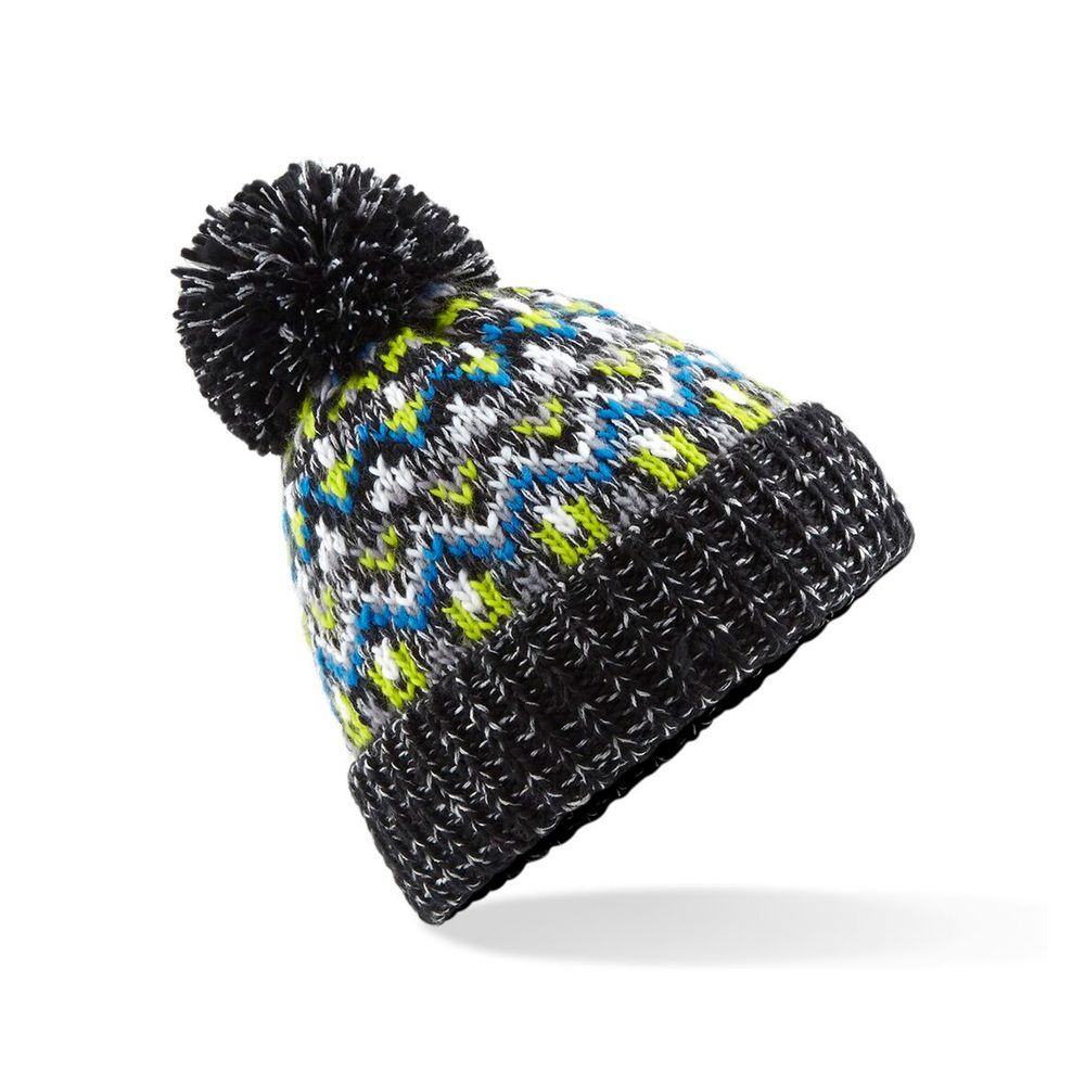 Beechfield Zimná čiapka s brmbolcom Blizzard Bobble - Sherbet Dip