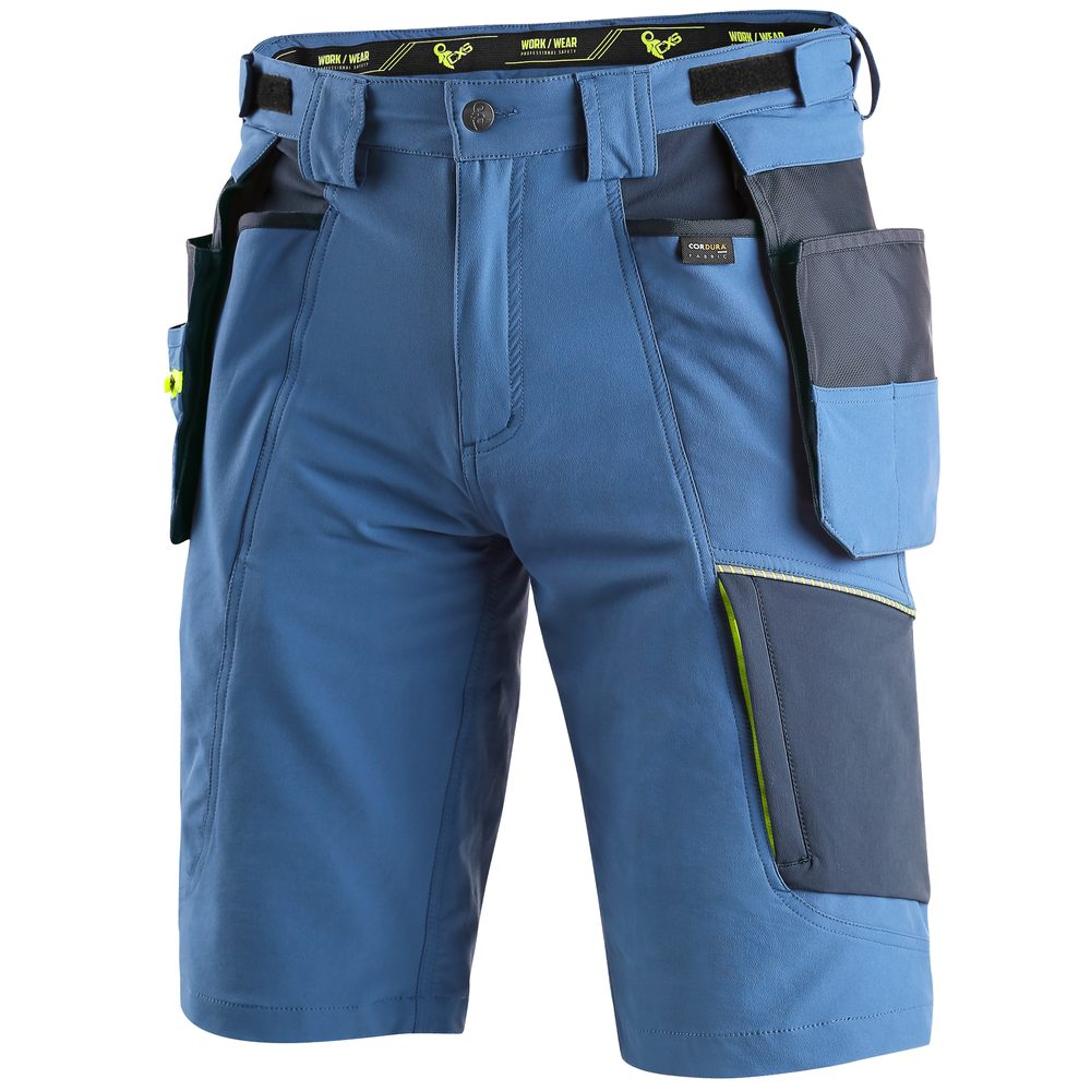 Canis (CXS) Pracovné šortky CXS NAOS - Modrá / modrá / žltá | 56