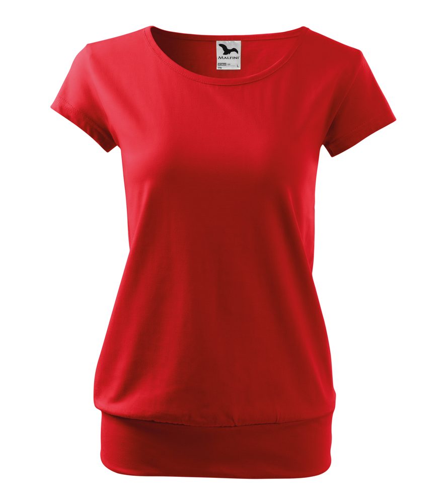 MALFINI Dámské tričko City - Červená | L