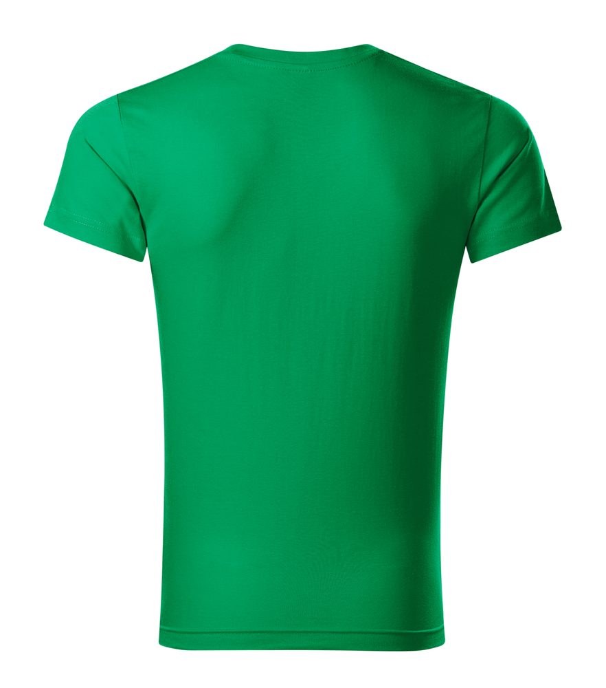 MALFINI Pánské tričko Slim Fit V-neck - Královská modrá | XXL