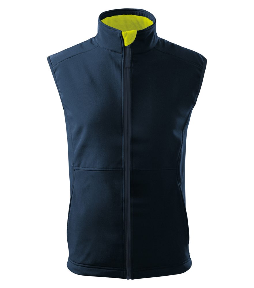 MALFINI Pánská softshellová vesta Vision - Námořní modrá | S