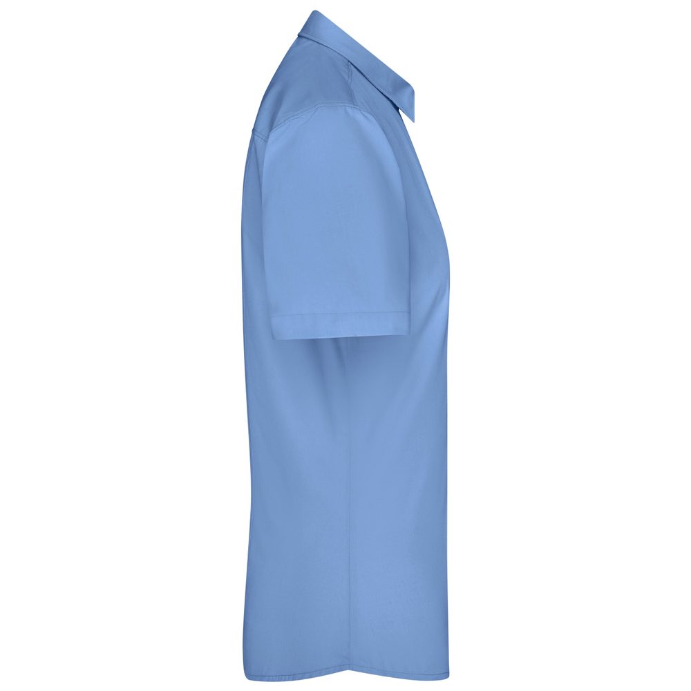 James & Nicholson Dámská košile s krátkým rukávem JN679 - Světle modrá | S