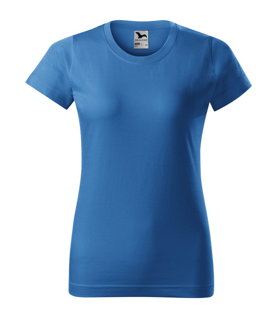 MALFINI Dámské tričko Basic - Azurově modrá | M