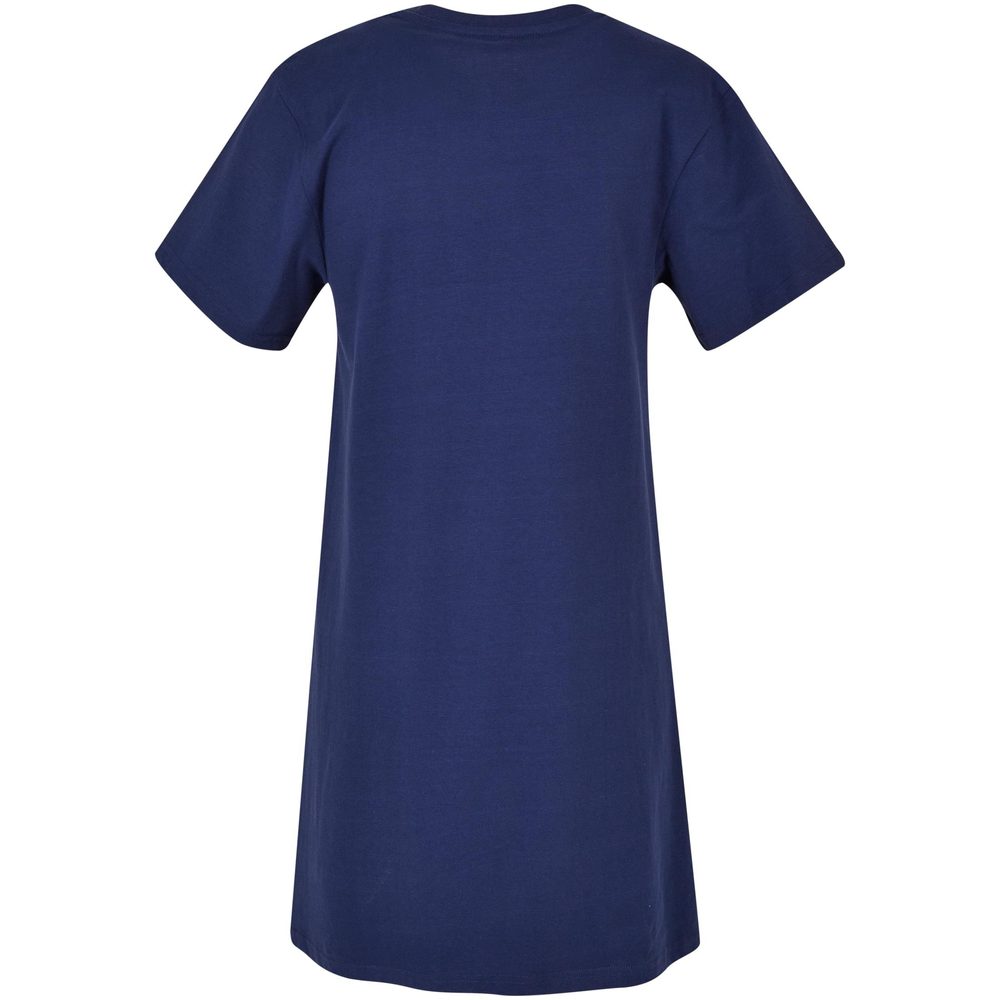 Build Your Brand Tričkové šaty - Svetlá námornícka modrá | M