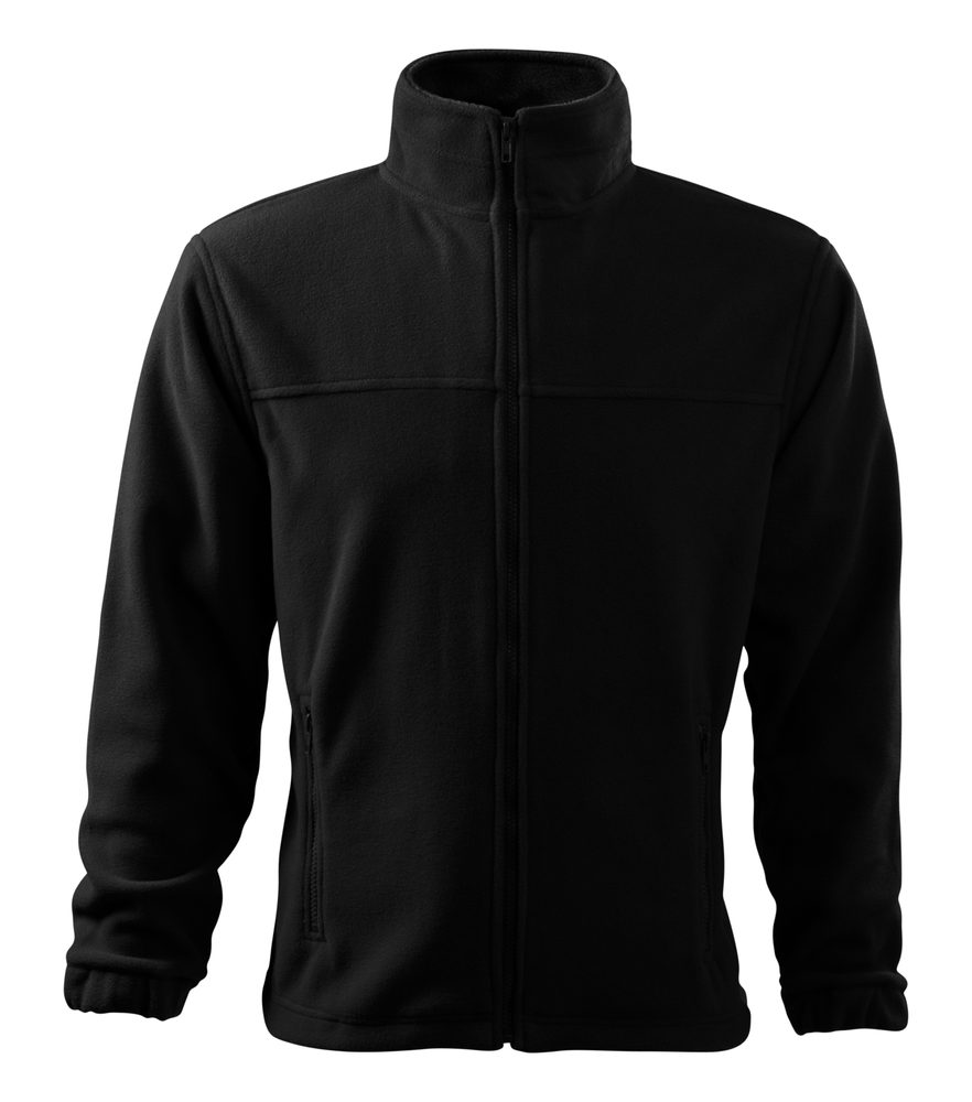 MALFINI Pánska fleecová mikina Jacket - Čierna | L