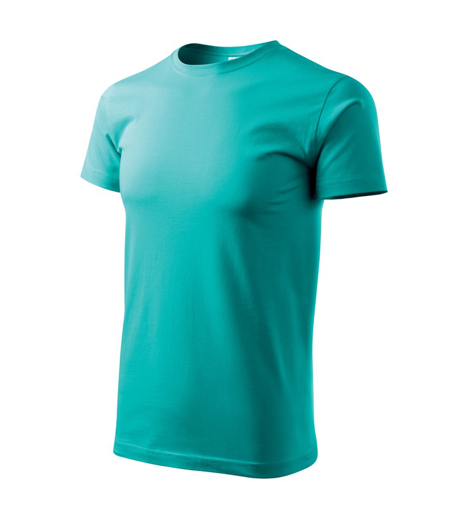 MALFINI Pánské tričko Basic - Azurově modrá | S