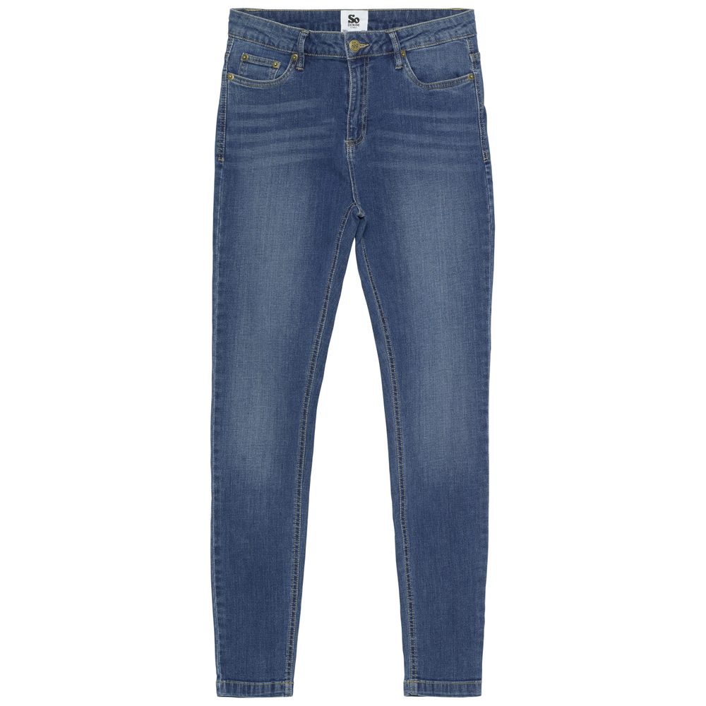 So Denim Dámske Skinny džínsy Lara - Stredne modrá | UK 18 (EUR 46)/32 (long)