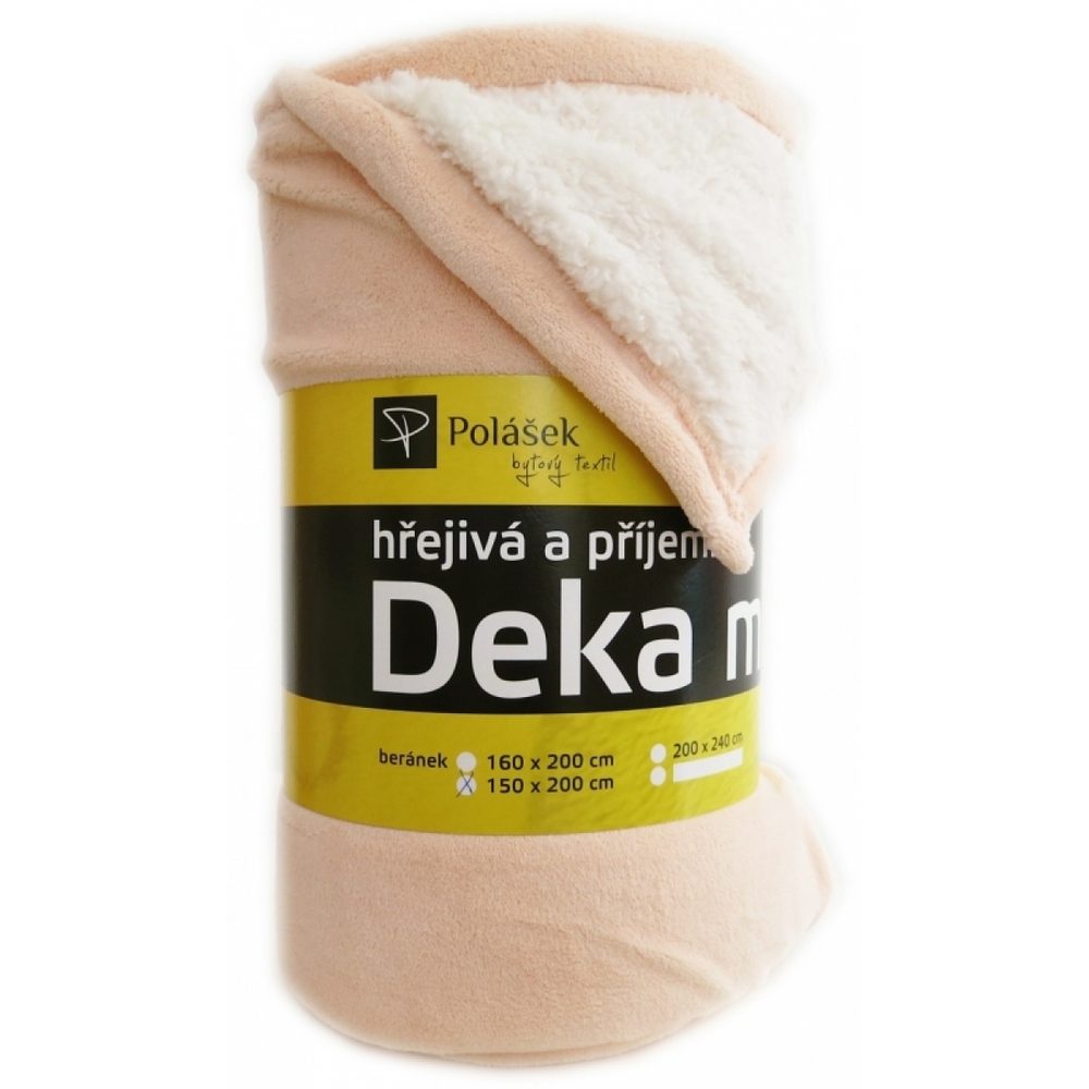 E-shop Polášek Deka s barančekom # Šampáň # 150 x 200 cm