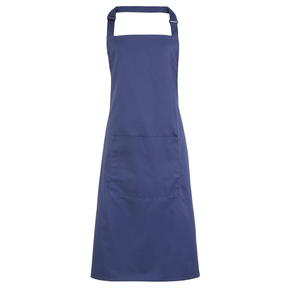 Premier Workwear Kuchyňská zástěra s laclem a kapsou - Námořní modrá