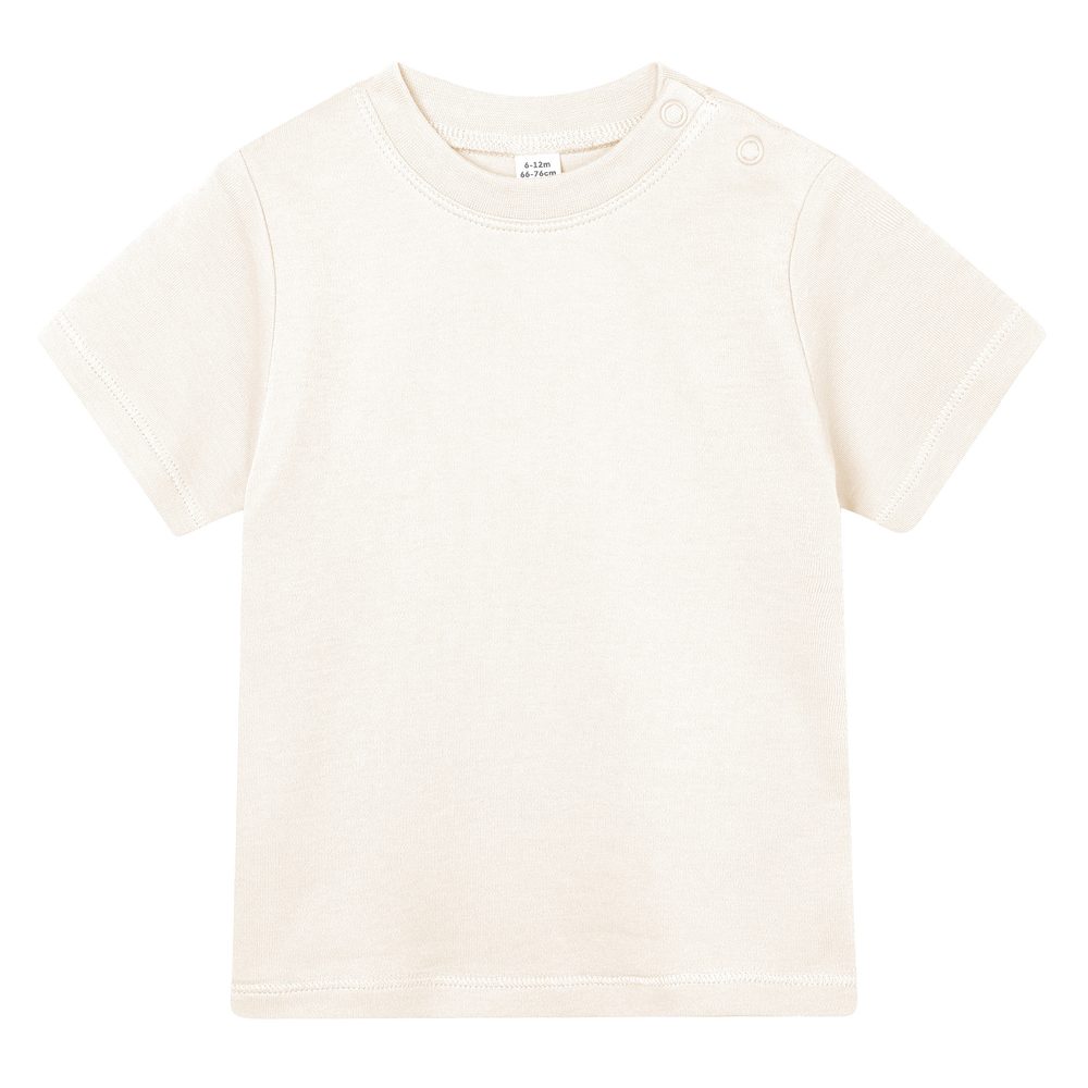 E-shop Babybugz Jednofarebné dojčenské tričko # Prírodná # 0-3 mesiacov