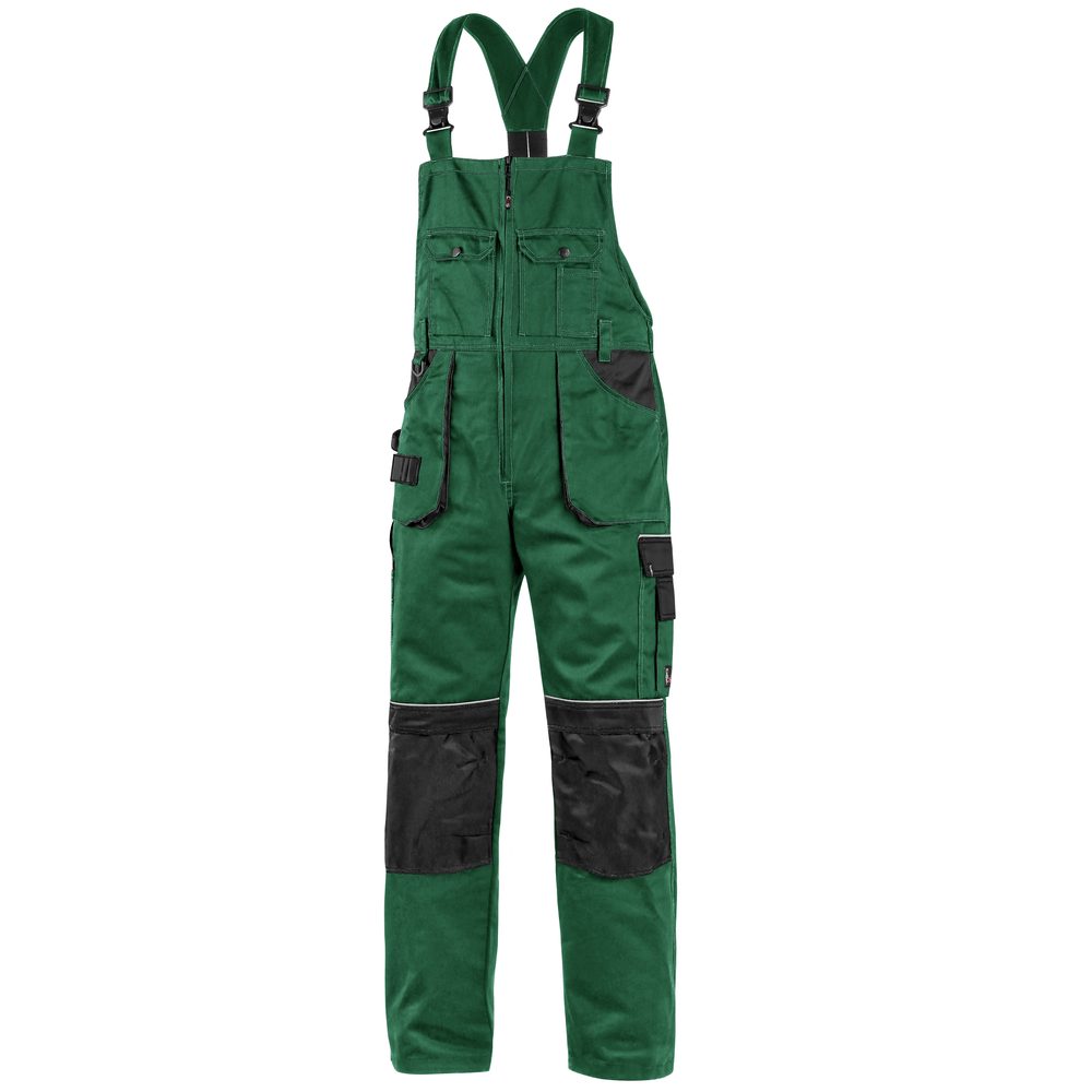 Canis (CXS) Montérkové kalhoty s laclem ORION KRYŠTOF - Zelená / černá | 50