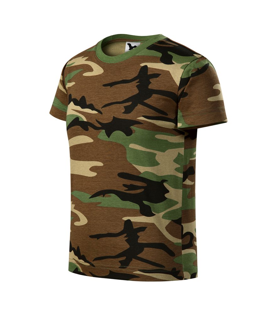 MALFINI Dětské maskáčové tričko Camouflage - Maskáčová šedá | 134 cm (8 let)