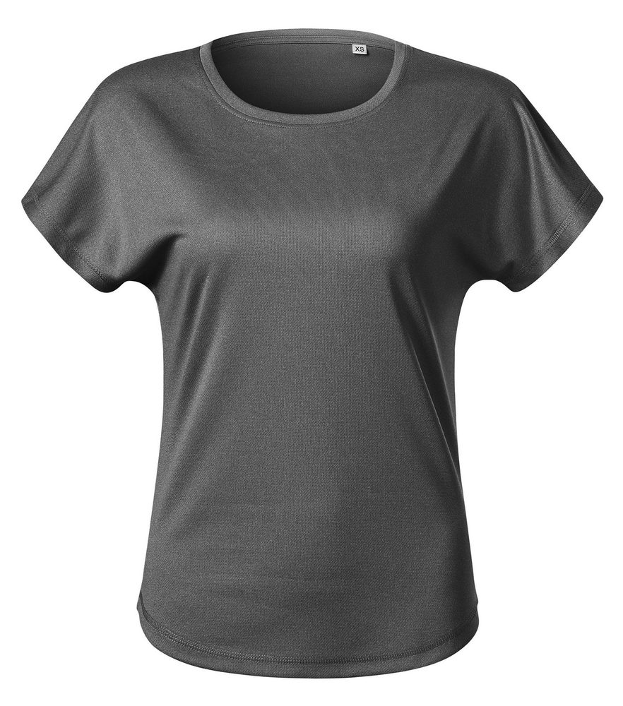 MALFINI Dámské tričko Chance - Černý melír | XL
