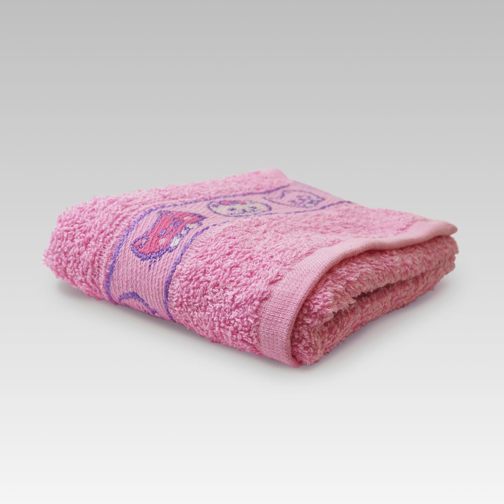 Levně Dobrý Textil Dětský ručník s motivy 30x50 - Růžová