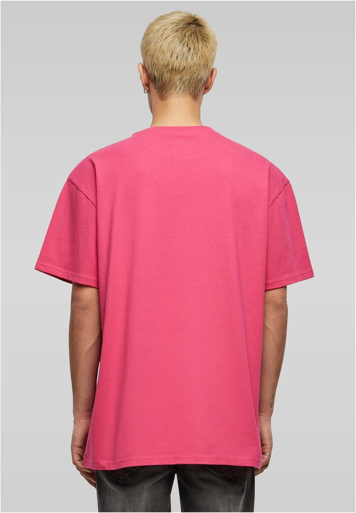 Build Your Brand Pánske tričko Heavy Oversize Tee - Cherry | M