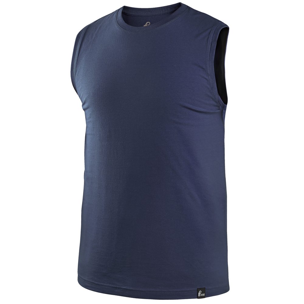 Levně Canis (CXS) Pánské tričko bez rukávů CXS RICHARD - Tmavě modrá