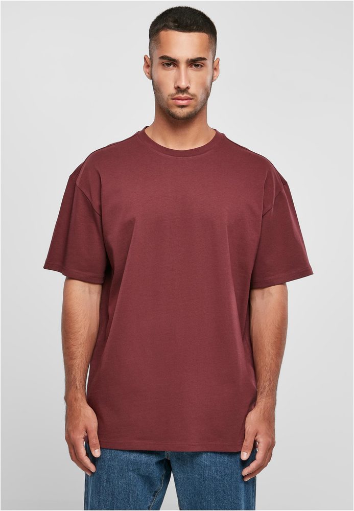 Build Your Brand Pánske tričko Heavy Oversize Tee - Bark | XS