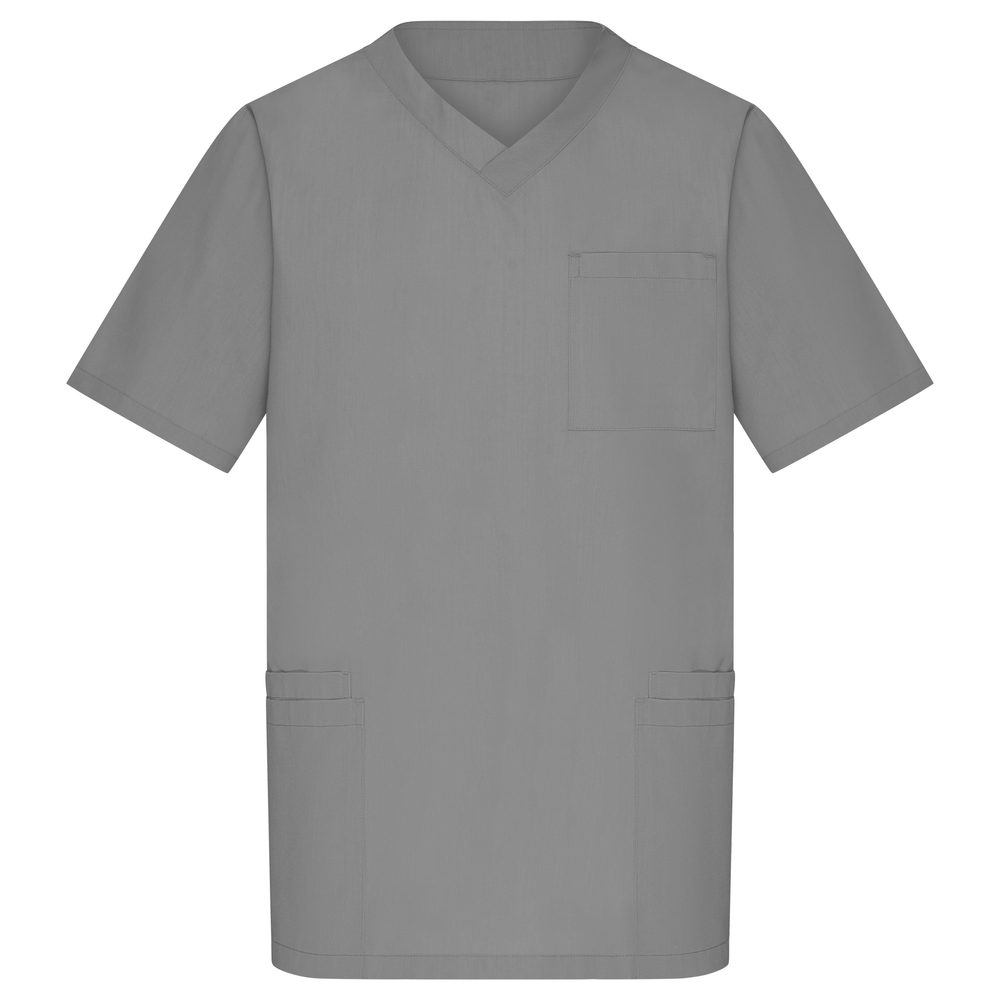 James & Nicholson Pánska zdravotnícka blúza JN3102 - Stredne šedá | XL