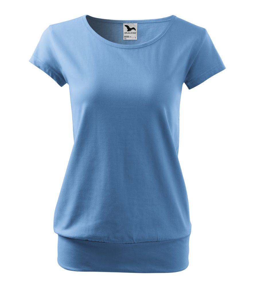 MALFINI Dámske tričko City - Nebesky modrá | XS