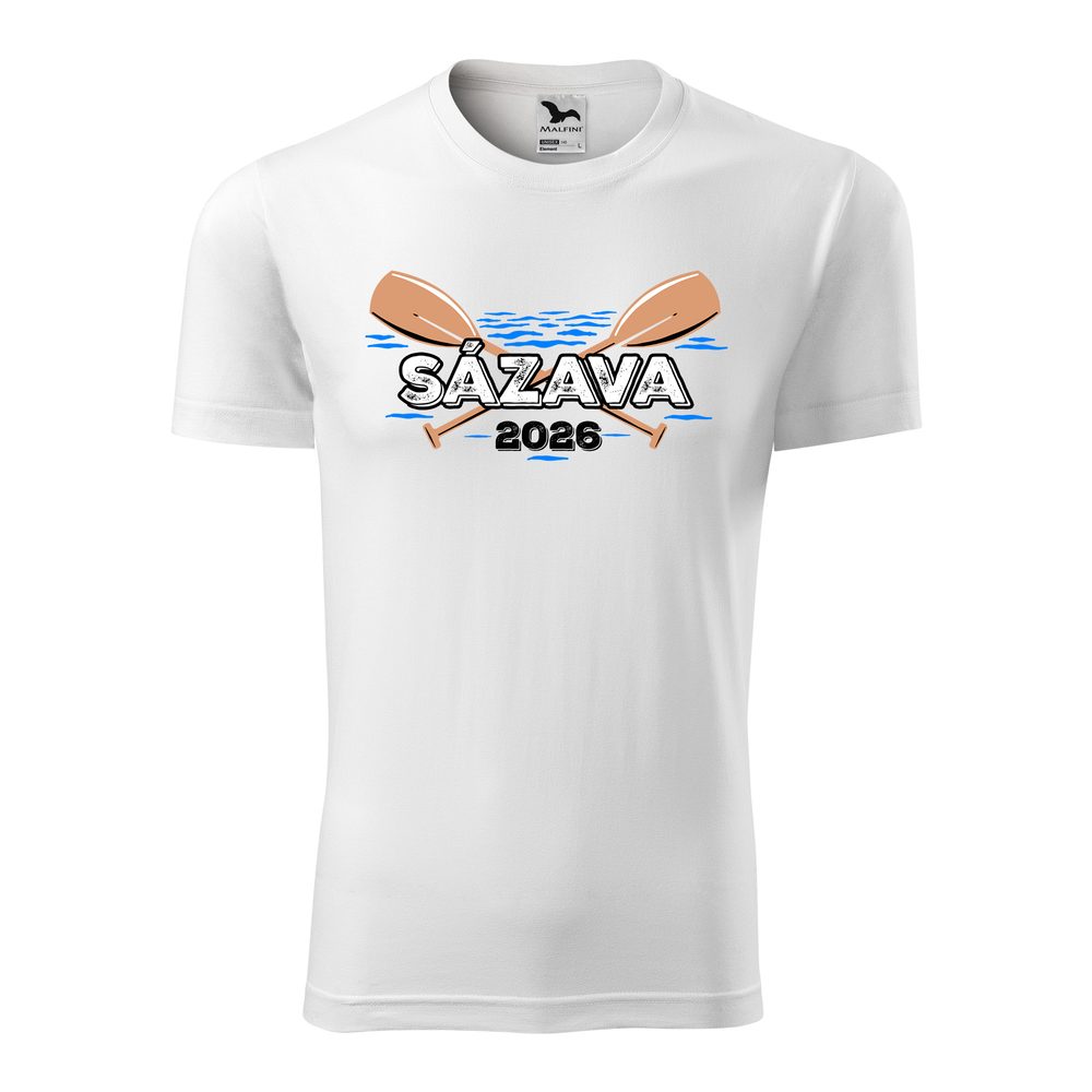 Levně Bontis Tričko s potiskem "Sázava" - Bílá