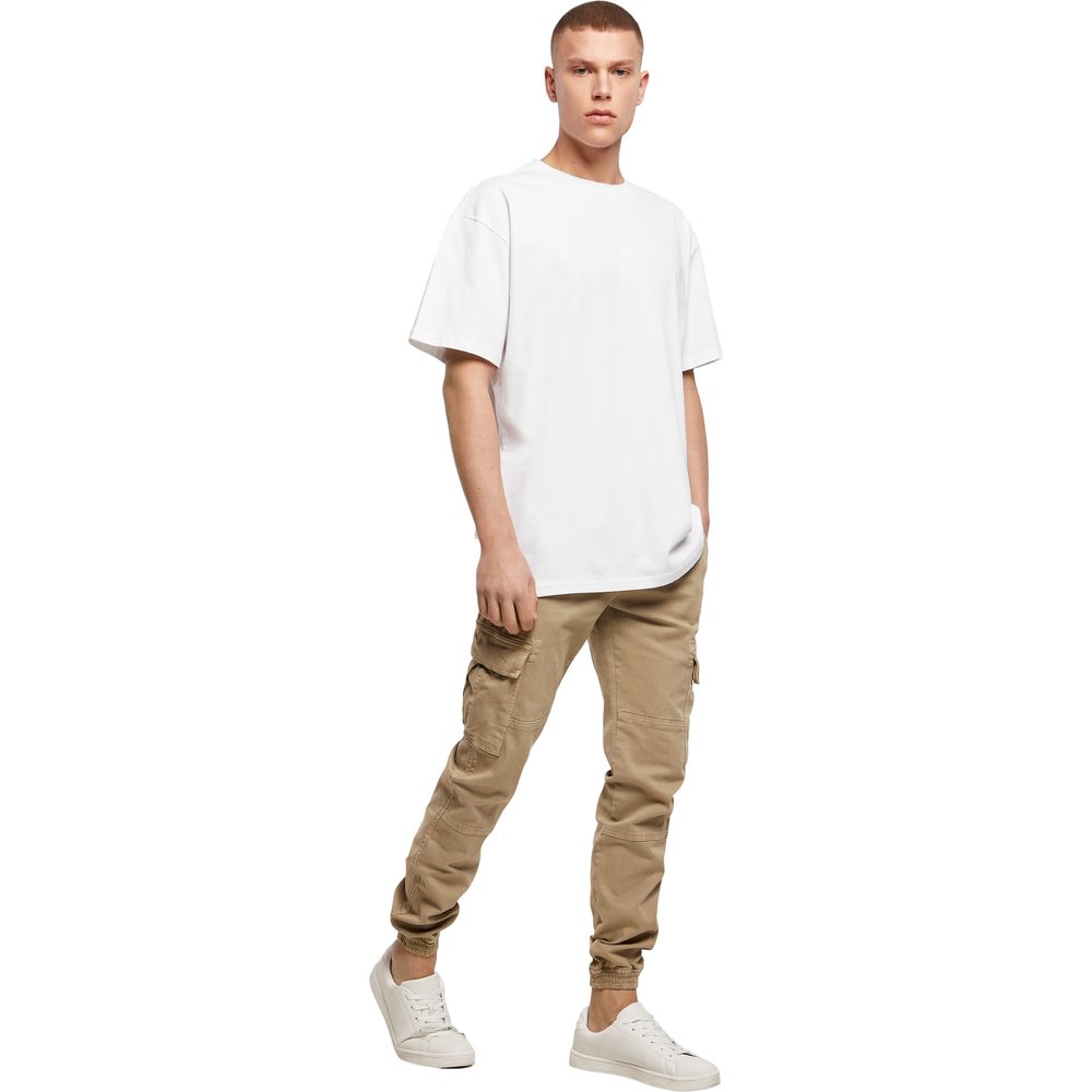 Build Your Brand Pánske tričko Heavy Oversize Tee - Bark | XS