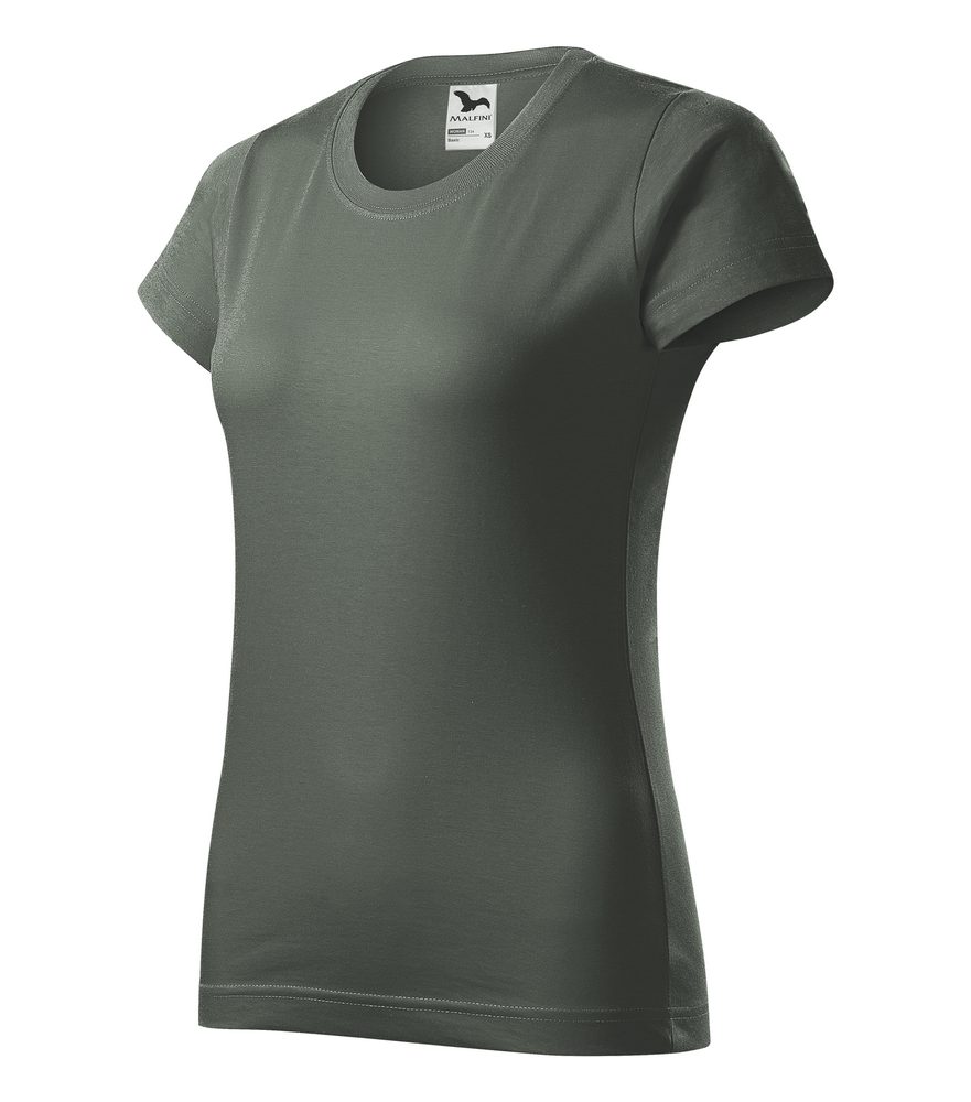 MALFINI Dámské tričko Basic - Světlá khaki | XL