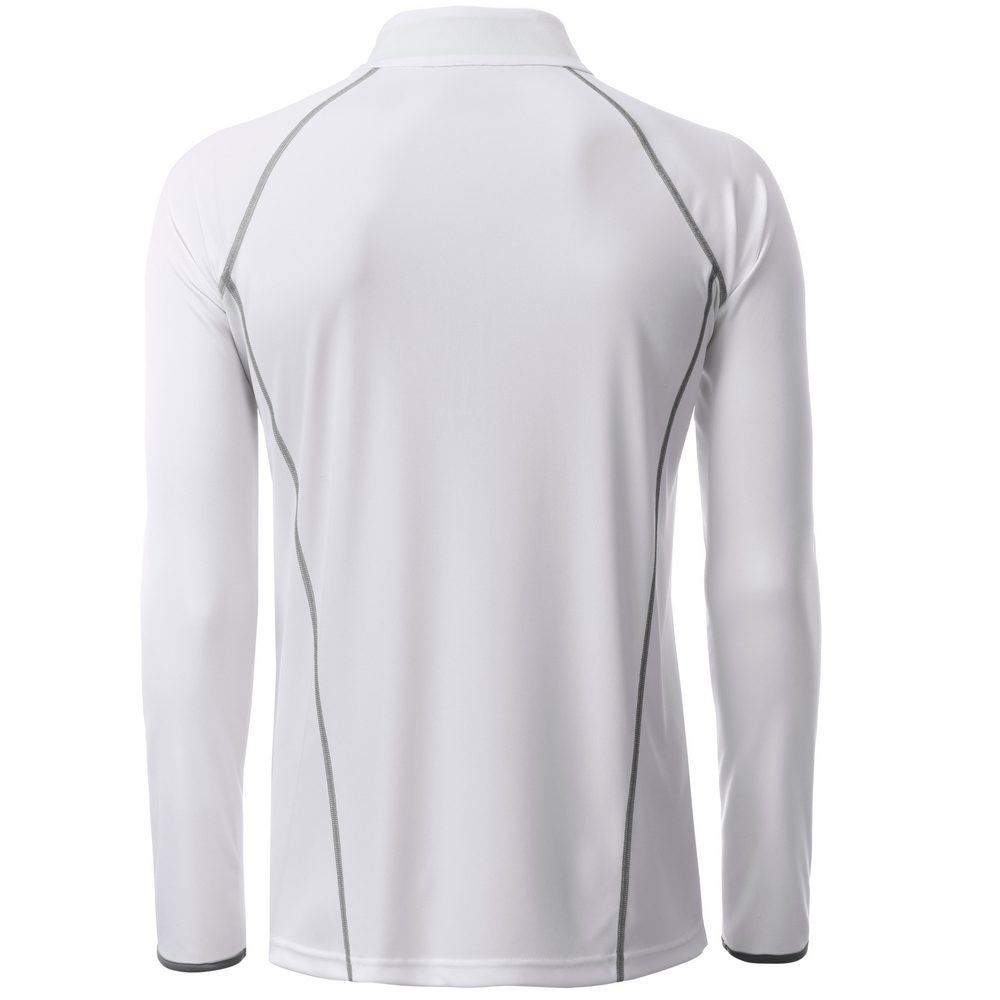 James & Nicholson Pánské funkční tričko s dlouhým rukávem JN498 - Černá / bílá | XL