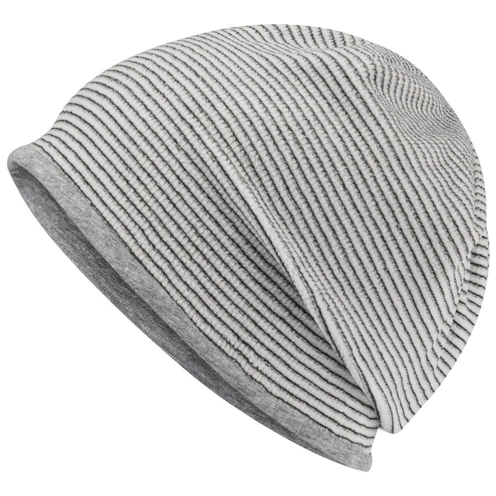 Levně Myrtle Beach Lehká sportovní fleecová čepice MB7127 - Off-white / šedý melír