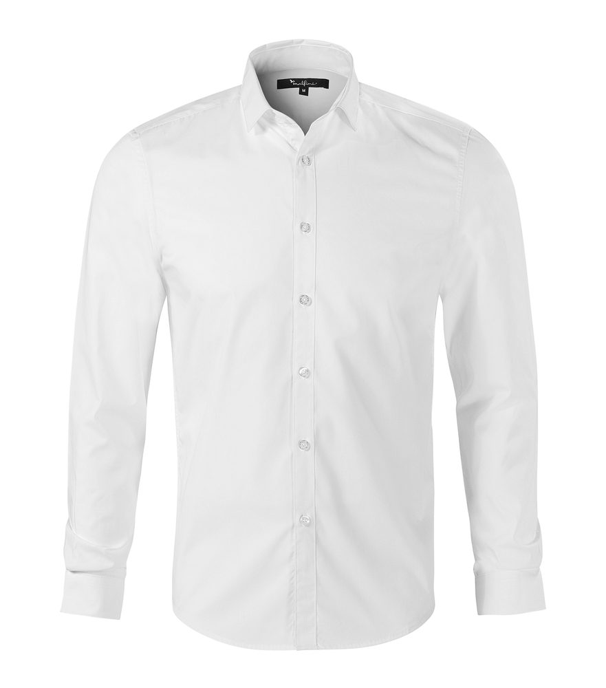 MALFINI Pánska košeľa s dlhým rukávom Dynamic - Biela | XL