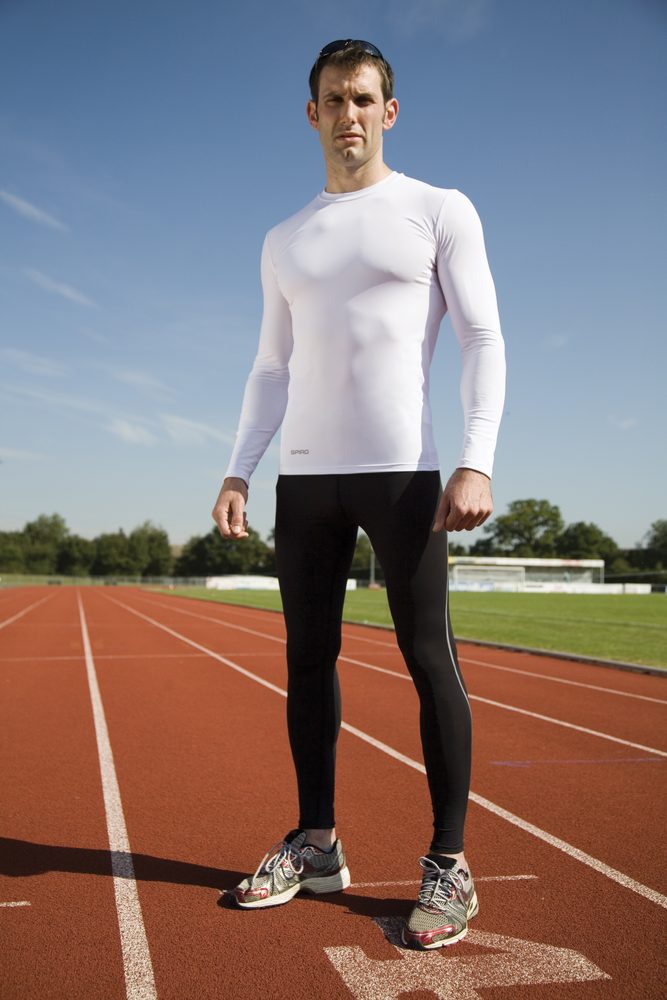 SPIRO Pánské sportovní legíny BodyFit - Černá | XL/XXL