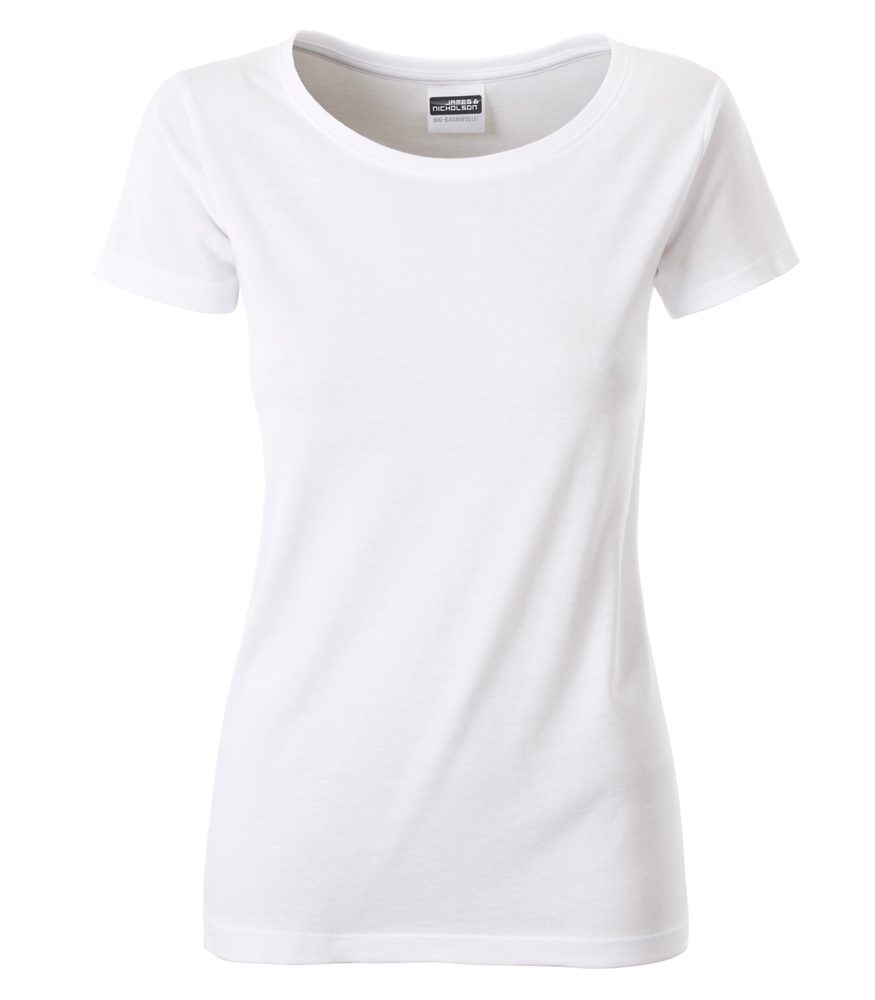 Tricou clasic de damă din bumbac organic 8007