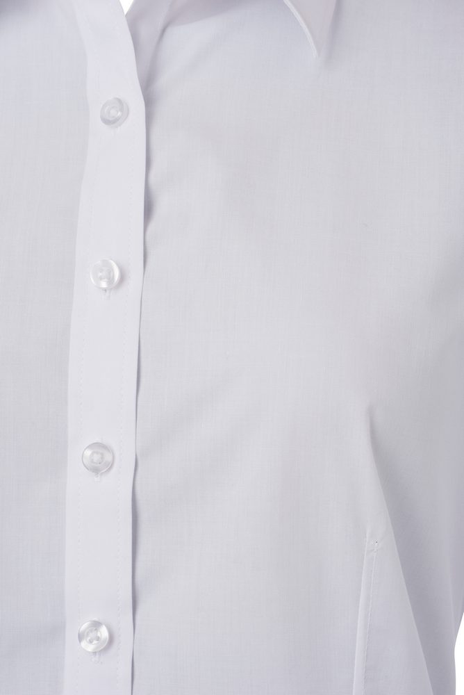 James & Nicholson Dámská košile s dlouhým rukávem JN677 - Hnědá | XS