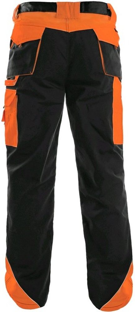 Canis (CXS) Pracovné nohavice SIRIUS BRIGHTON - Čierna / oranžová | 56
