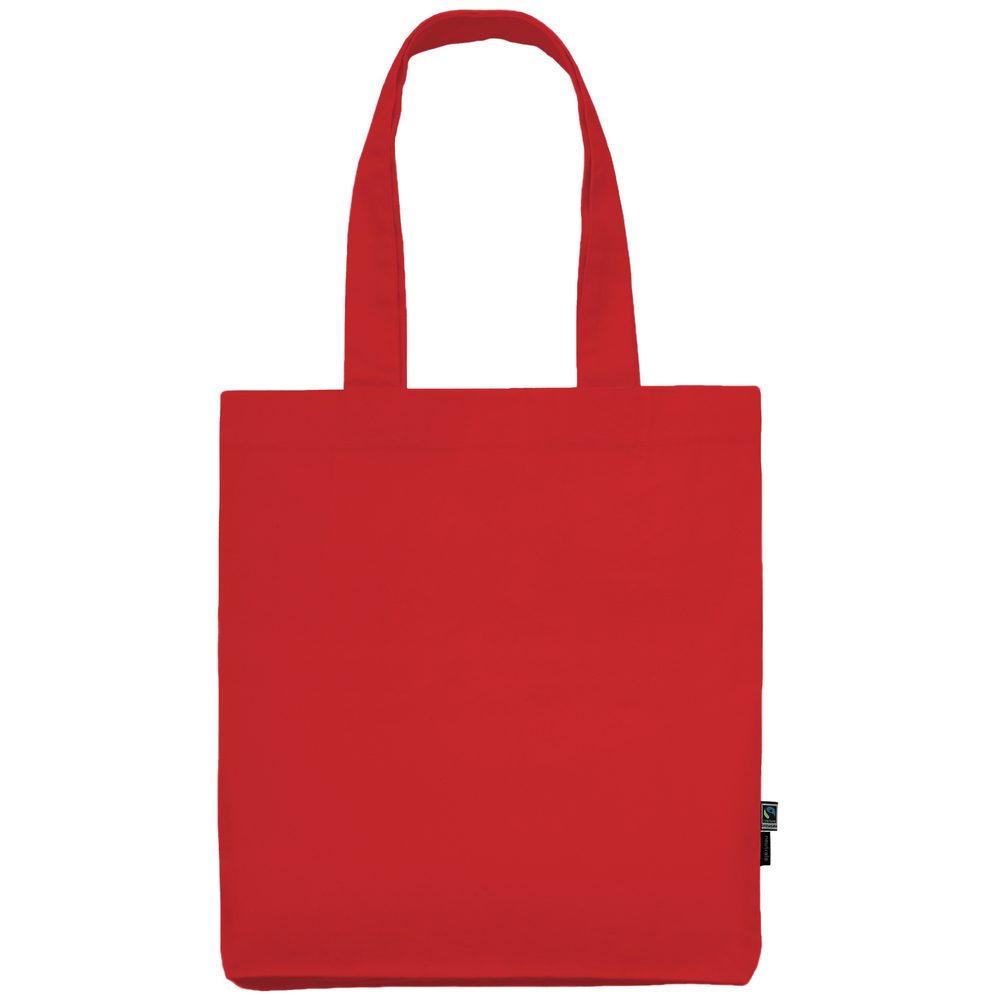 Neutral Látková nákupní taška z organické Fairtrade bavlny - Červená