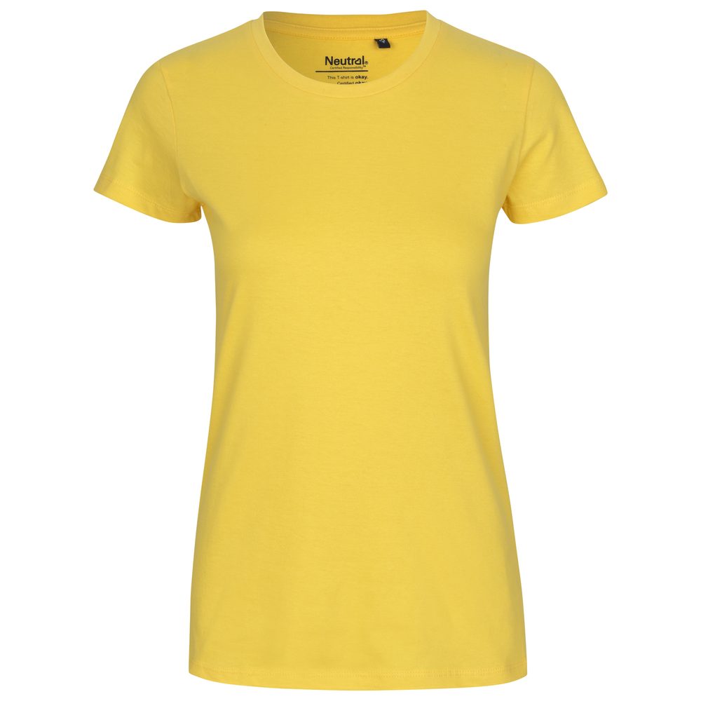 Neutral Dámské tričko Classic z organické Fairtrade bavlny - Žlutá | S