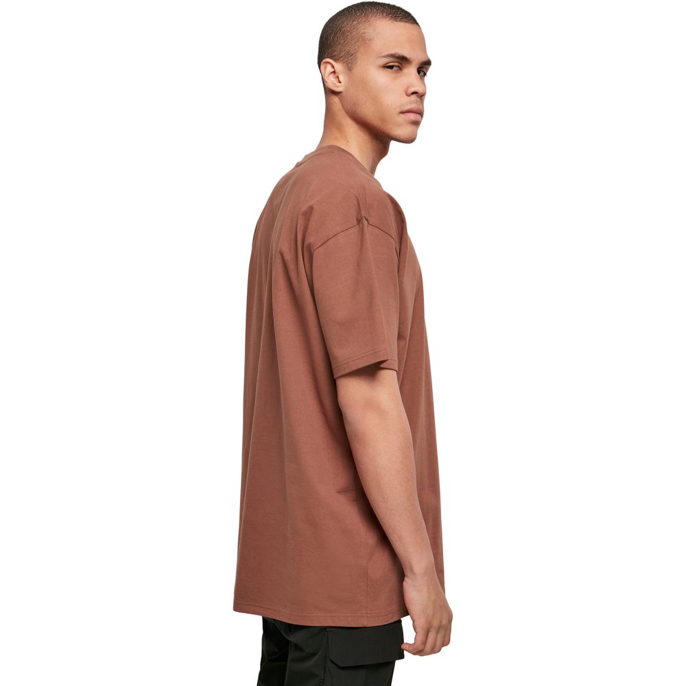 Build Your Brand Pánske tričko Heavy Oversize Tee - Cherry | M