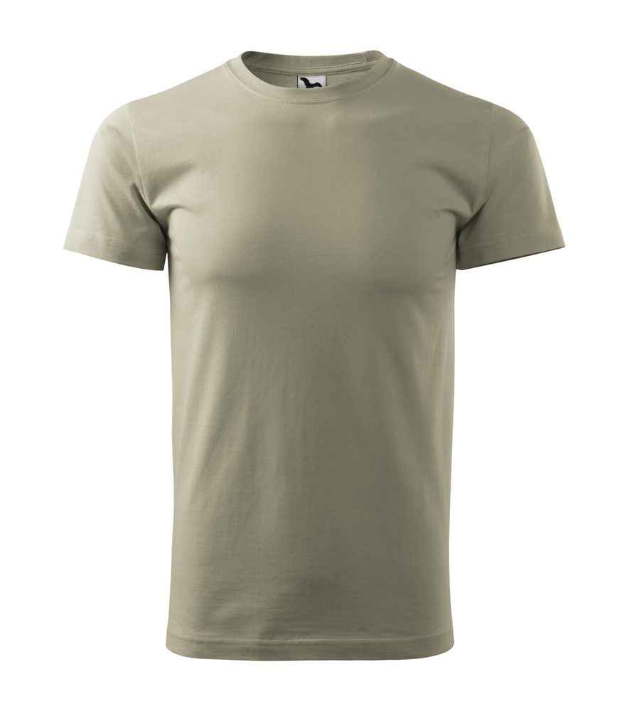 MALFINI (Adler) Pánske tričko Basic - Světlá khaki | XS