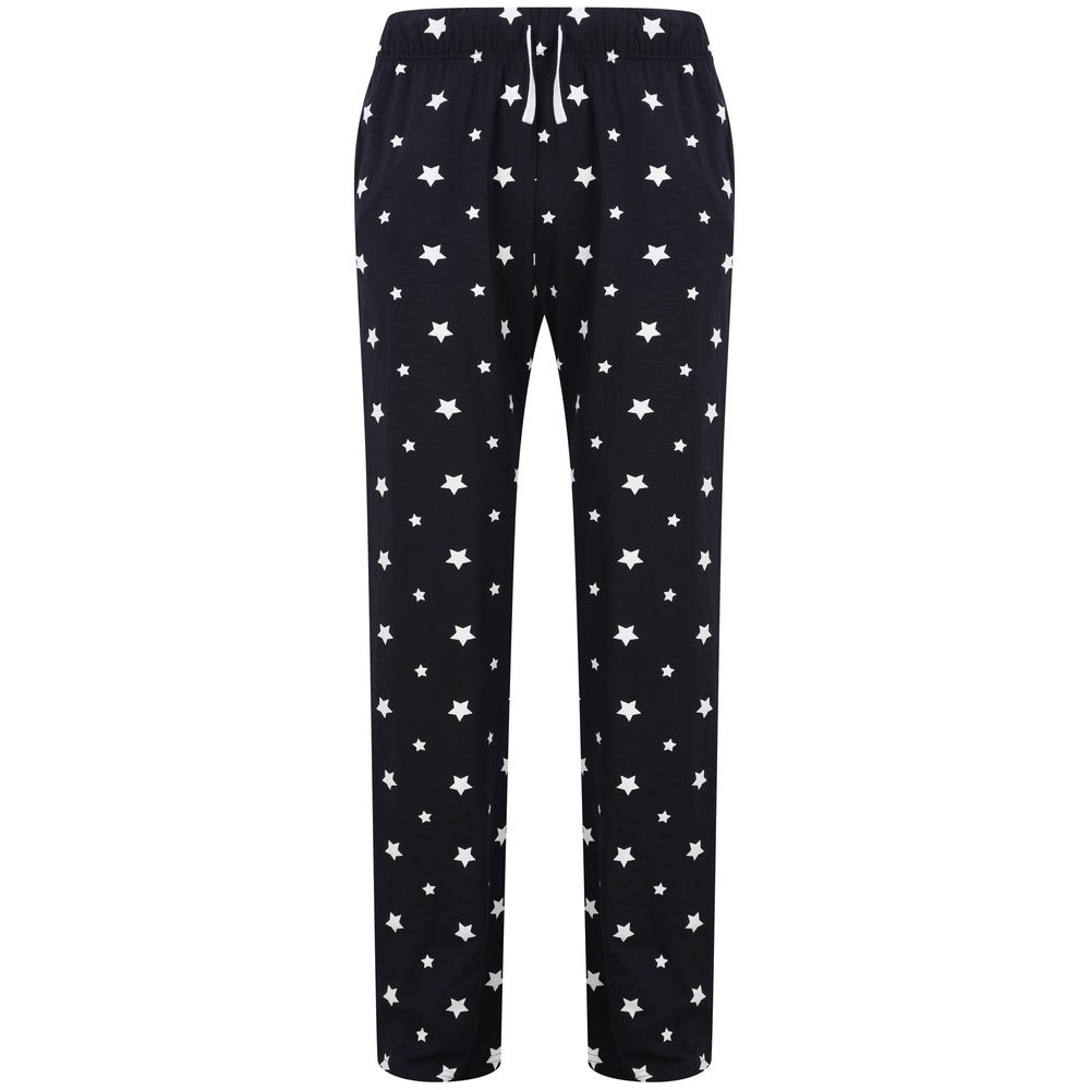 SF (Skinnifit) Pánské pyžamové kalhoty se vzorem - Tmavě modrá / bílá | XL  | Kvalitní reklamní textil, pracovní oděvy a sportovní oblečení