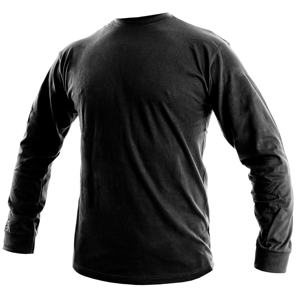Canis Pánske tričko s dlhým rukávom PETR - Čierna | XL