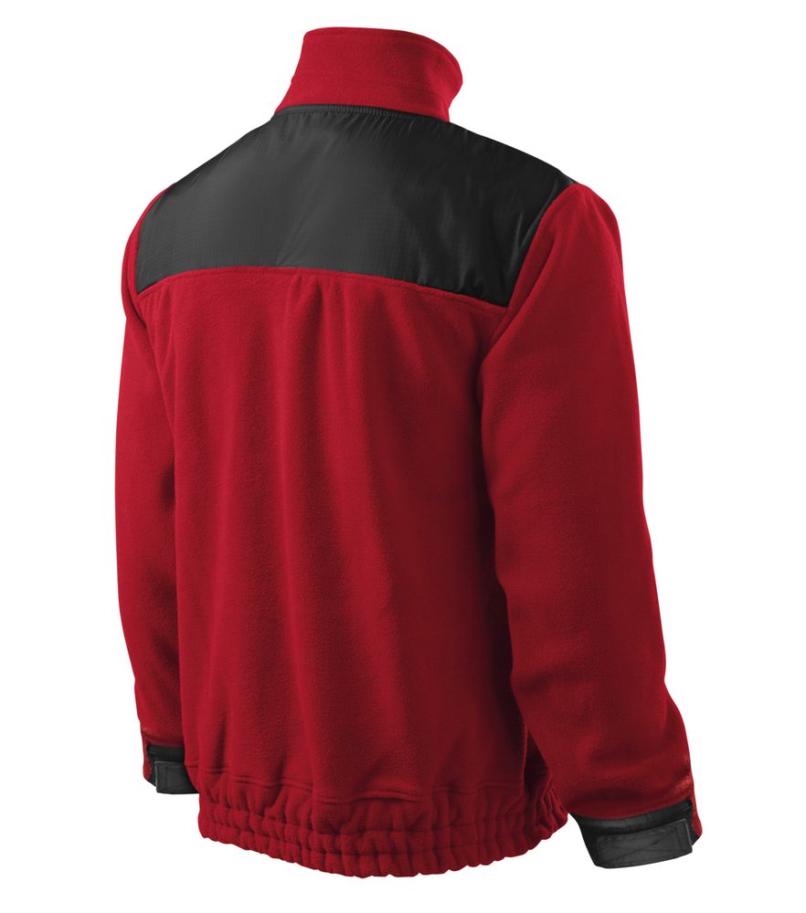 MALFINI Fleecová mikina Jacket Hi-Q - Marlboro červená | XXL