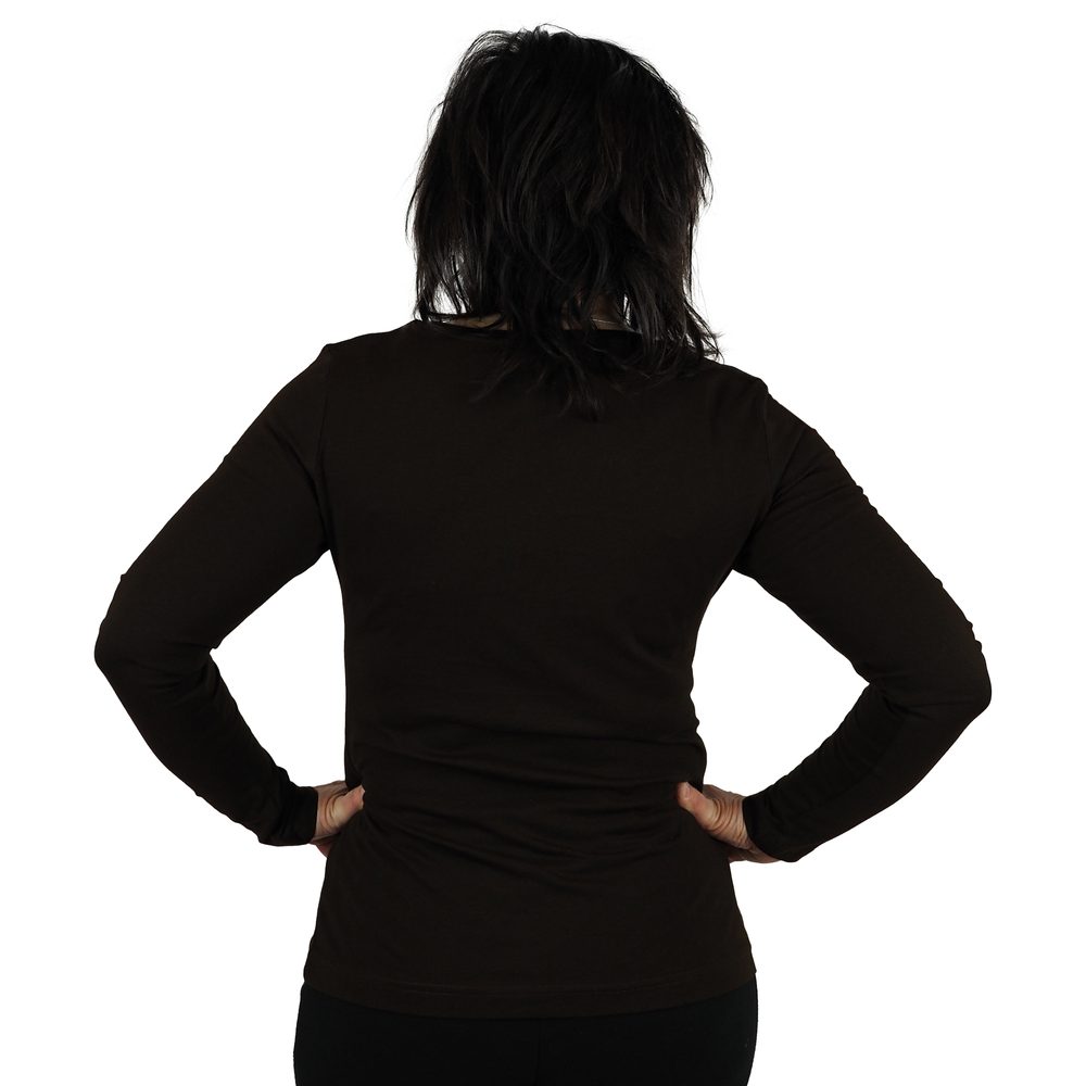 MALFINI Dámske tričko s dlhým rukávom Fit-T Long Sleeve - Malinová | XS
