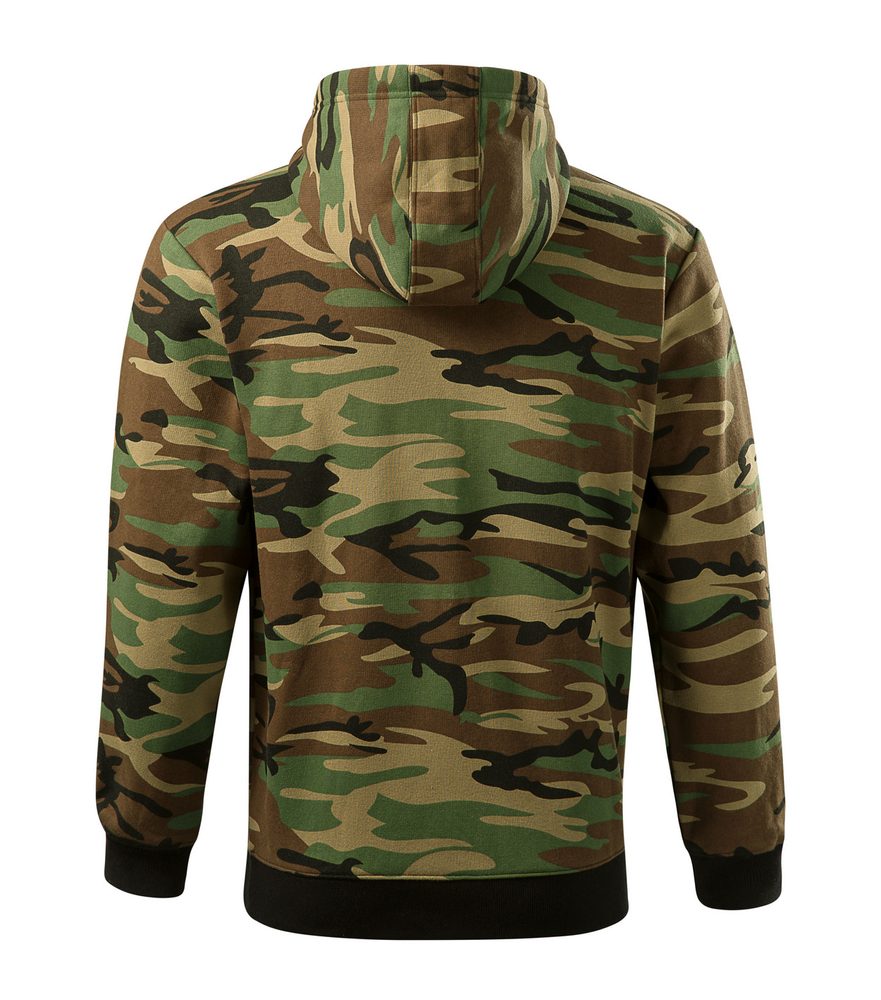 MALFINI Pánska mikina Camo Zipper - Maskáčová šedá | XXL