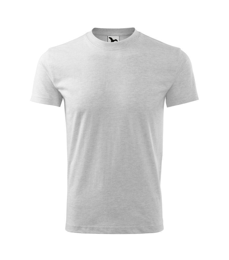 MALFINI Detské tričko Basic - Svetlošedý melír | 122 cm (6 rokov)