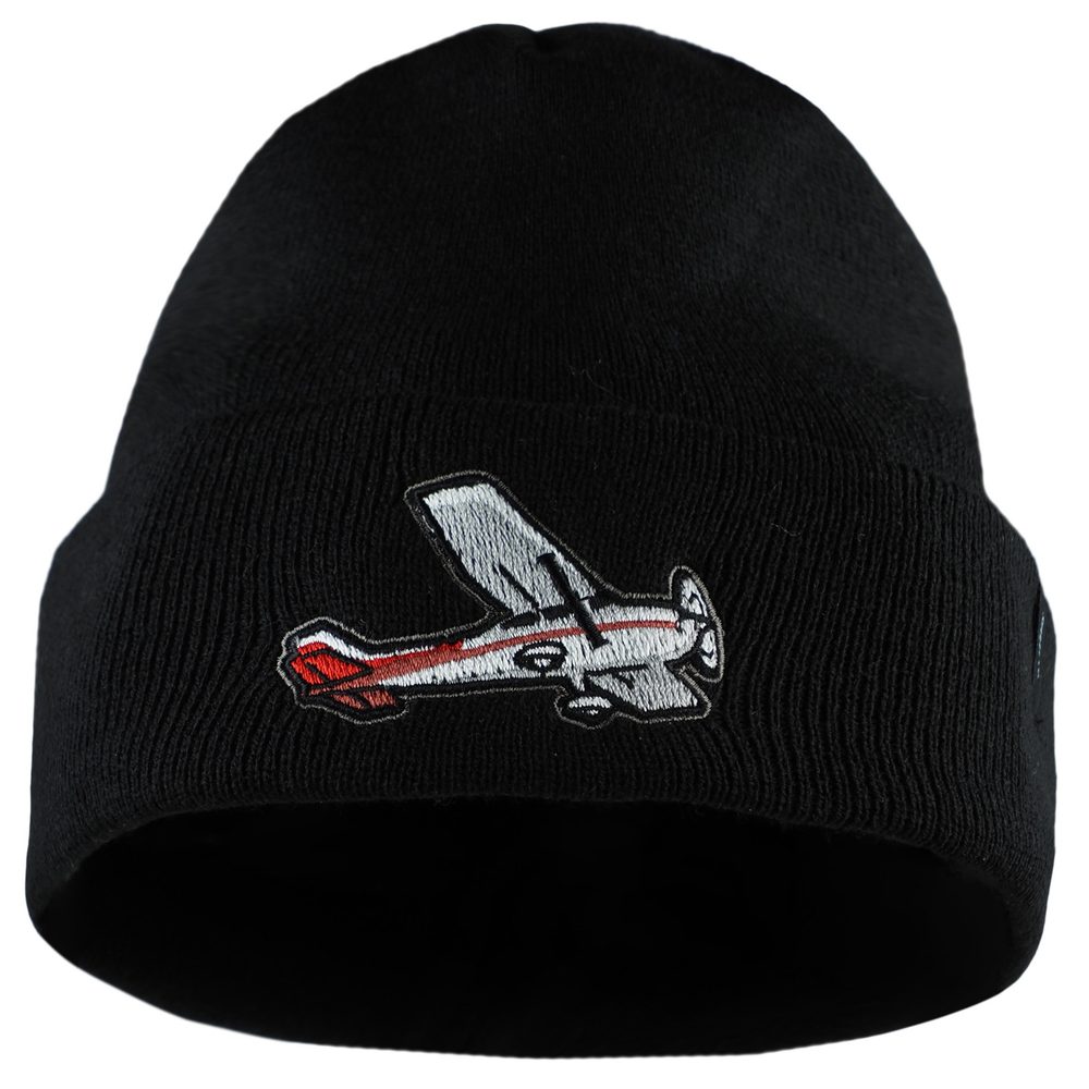 E-shop Bontis Pletená čiapka s výšivkou Lietadlo # Čierna