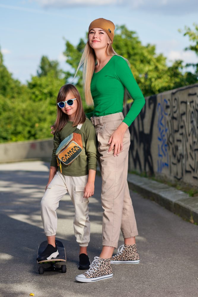 MALFINI Dětské tričko s dlouhým rukávem Long Sleeve - Khaki | 134 cm (8 let)