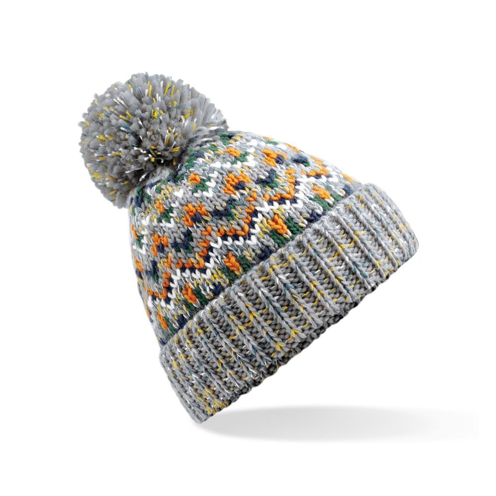 Beechfield Zimní čepice s bambulí Blizzard Bobble - Forager Fusion