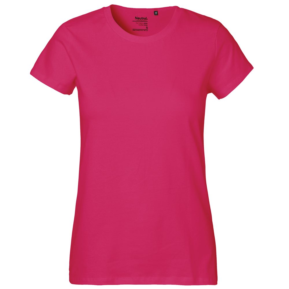 Neutral Dámské tričko Classic z organické Fairtrade bavlny - Růžová | M
