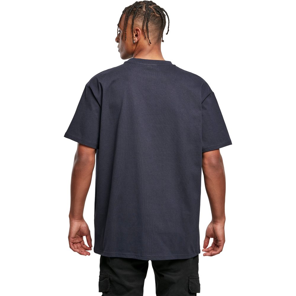 Build Your Brand Pánske tričko Heavy Oversize Tee - Beryl blue | S