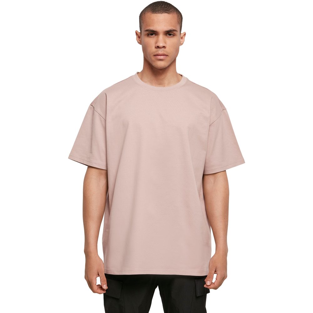 Build Your Brand Pánske tričko Heavy Oversize Tee - Cherry | M