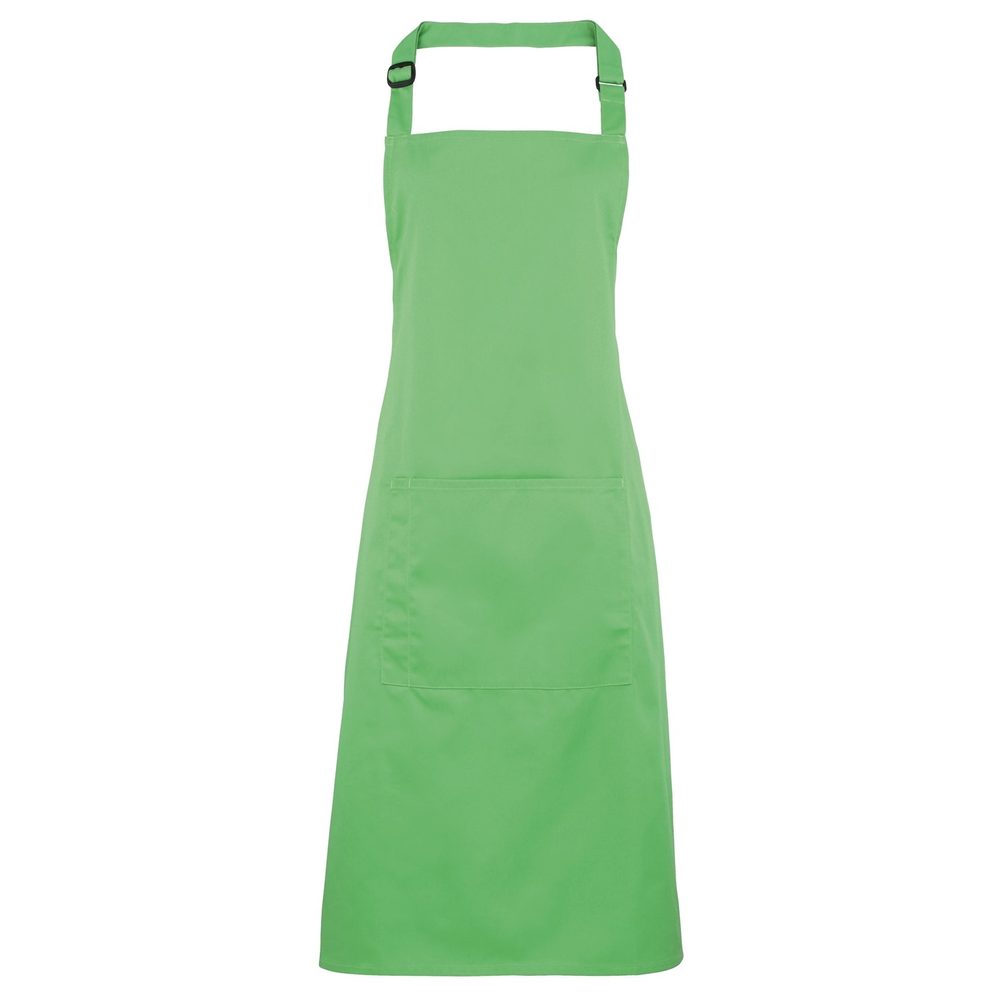 Premier Workwear Kuchyňská zástěra s laclem a kapsou - Apple green